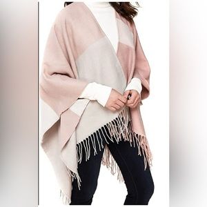 Soia & Kyo cardigan/crossover wrap with fringe